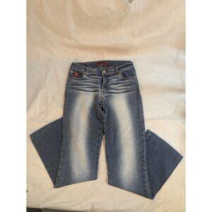 Bongo Blue Distressed Bootcut Women’s Jeans Let Me B‎  Size 9